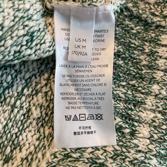 BDG Urban Outfitters Clark Crewneck Sweater Heather Green White M - Picture 6 of 9